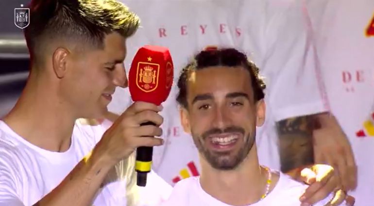 Watch Marc Cucurella Sings Paella Song As He Debuts Braids During