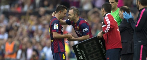 Xavi and Andres Iniesta