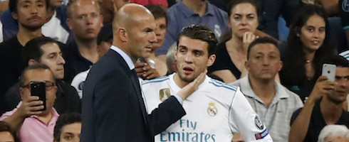 Mateo Kovacic and Zinedine Zidane