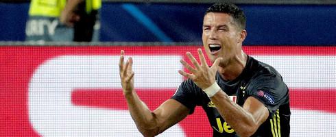 Juventus' Cristiano Ronaldo distraught