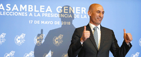 Spanish FA president Luis Rubiales
