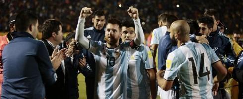 Lionel Messi with Argentina