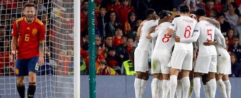 England defeated Spain on Monday night