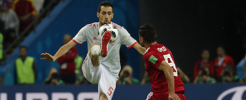 Spain's Sergio Busquets at the World Cup