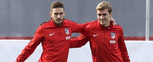Koke and Antoine Griezmann at Atletico Madrid