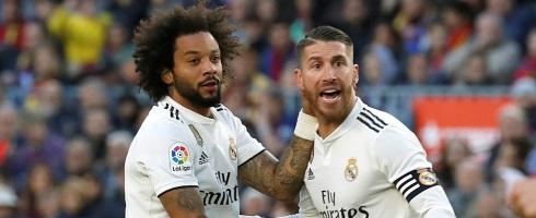 Real Madrid defenders Marcelo and Sergio Ramos