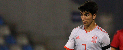 Valencia's Carlos Soler playing for Spain