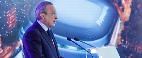 Real Madrid president Florentino Perez