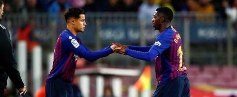 Philippe Coutinho and Ousmane Dembele