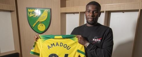 Norwich midfielder Ibrahim Amadou