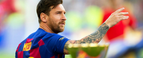 Barce,ona forward Lionel Messi