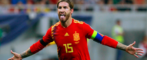 Sergio Ramos defender of Spain