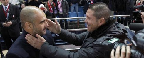 Pep Guardiola and Diego Simeone