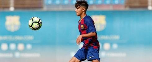 Barcelona youth defender Juan Larrios