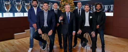 Real Madrid players at Christmas