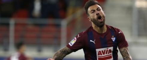 Eibar striker Sergi Enrich