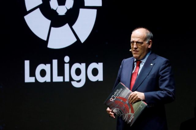 Javier Tebas, entrenador de La Liga