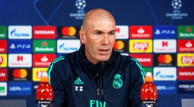 Real Madrid boss Zinedine Zidane