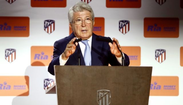 Atletico Madrid president Enrique Cerezo