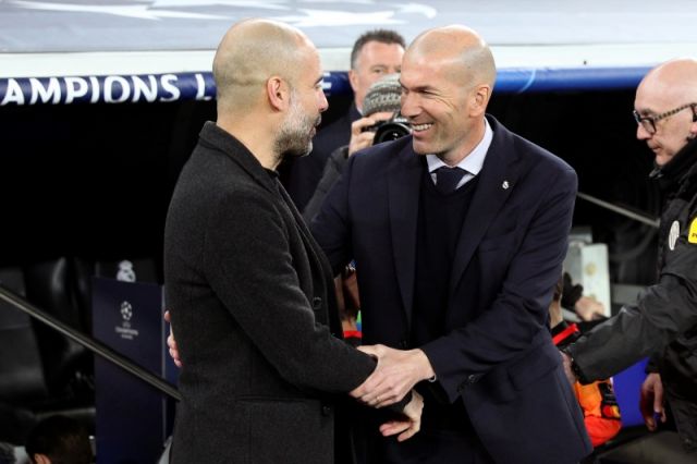 Pep Guardiola and Zinedine Zidane