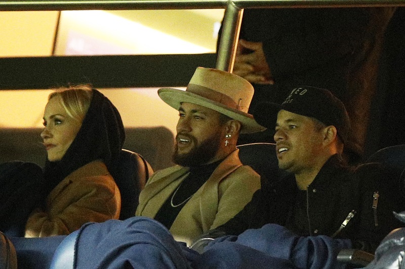 Neymar watching Paris Saint-Germain