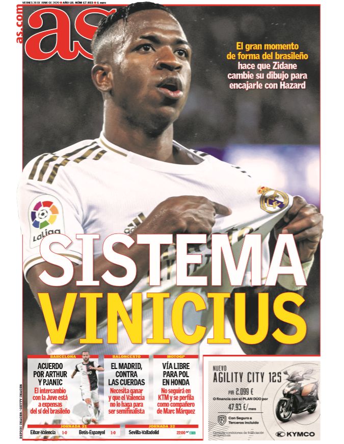 Today&#39;s Spanish Papers: Villarreal trio return from hell and Vinicius Junior star rises at Real ...