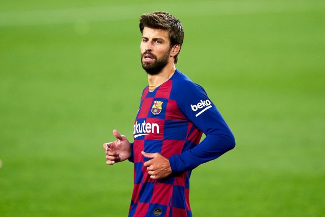 Barcelona defender Gerard Pique