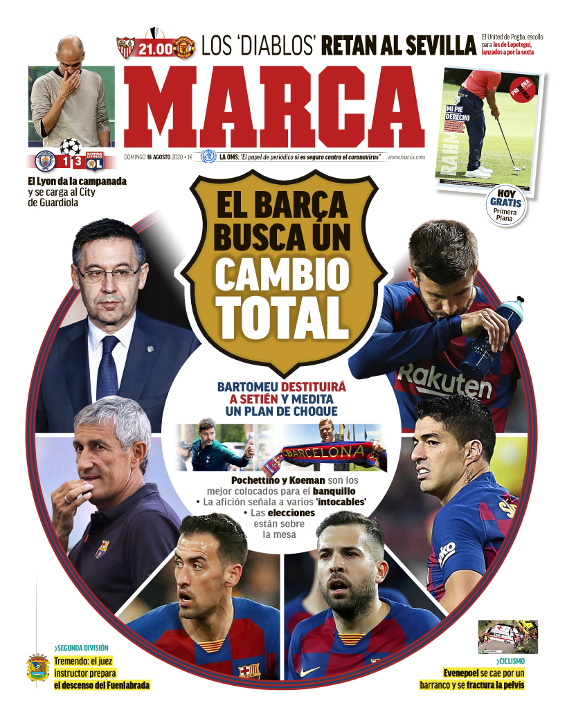 Today S Spanish Papers Crisis At Barcelona Continues To Dominate The Headlines Football Espana