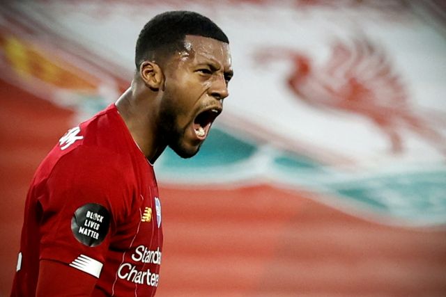 Liverpool midfielder Georginio Wijnaldum