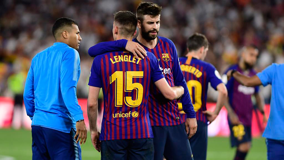 Lenglet and Pique, Barcelona