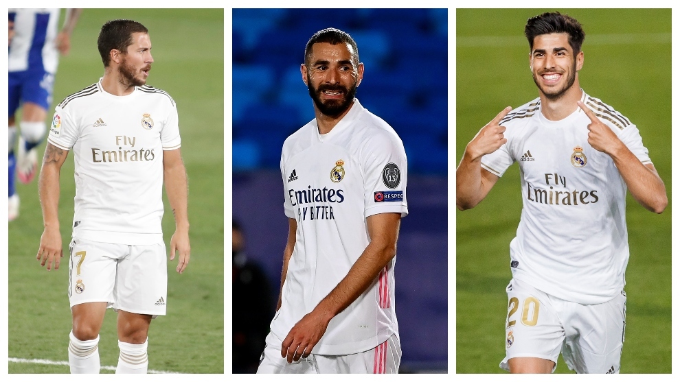 Madrid trident: Hazard, Benzema, Asensio