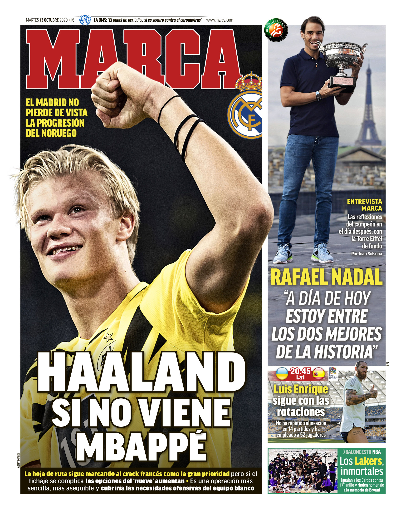 Today&#39;s Spanish Papers: Real Madrid target Haaland, Spain face Ukraine in front of fans and ...