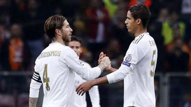 Sergio Ramos and Raphael Varane