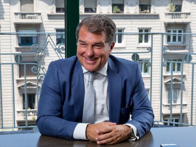 Barcelona candidate Joan Laporta