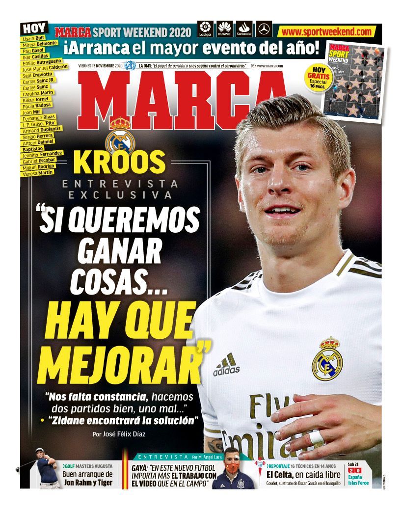 Today S Spanish Papers Kroos Demands Improvement Depay Loves Barcelona And Real Madrid Want Szoboszlai Football Espana