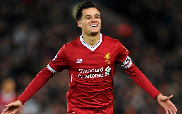 Philippe Coutinho en el Liverpool