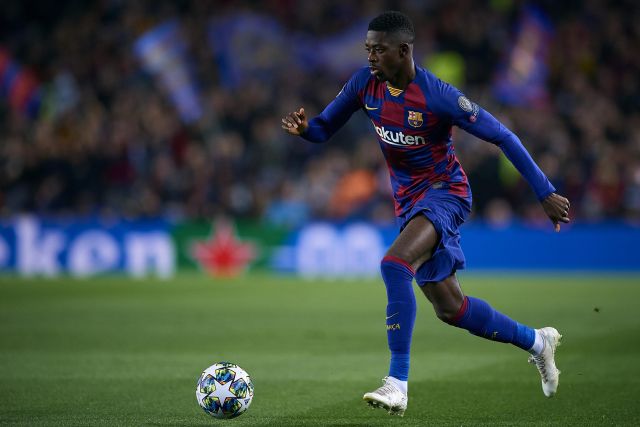 El delantero del Barcelona Ousmane Dembele