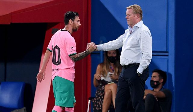 Messi Koeman Barcelona