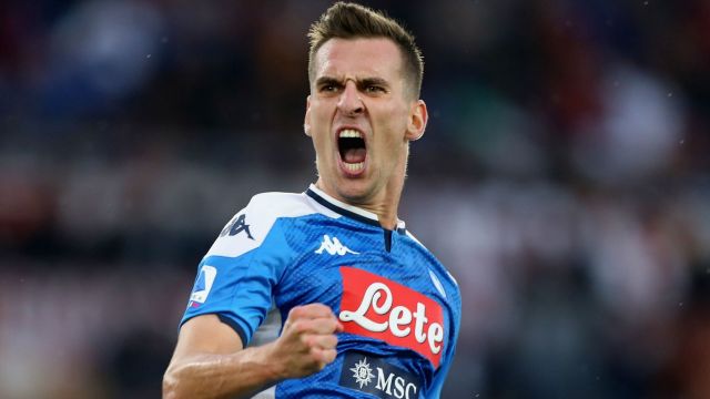 Napoli striker Arkadiusz Milik