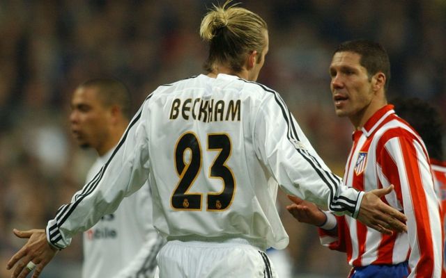 Former Real Madrid midfielder David Beckham