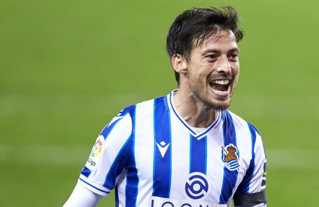 Real Sociedad midfielder David Silva