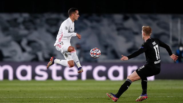 Real Madrid player Lucas Vazquez