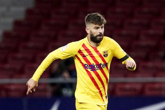 Barcelona defender Gerard Pique