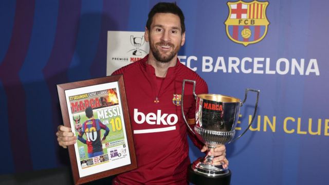 Lionel Messi After Winning Record Top Scorer Award I Would Prefer To Win La Liga Football Espana