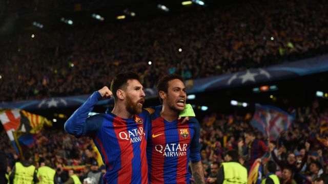 Lionel Messi y Neymar Junior