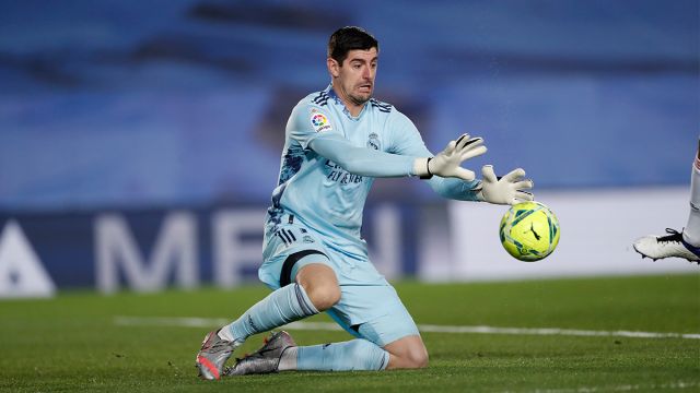 Real Madrid goalkeeper Thibaut Courtois