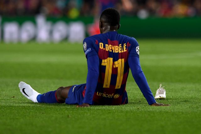 Barcelona midfielder Ousmane Dembele