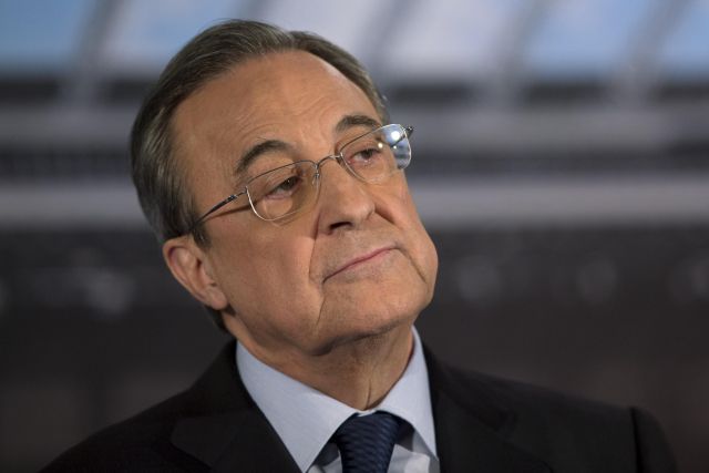 Real Madrid president Florentino Perez