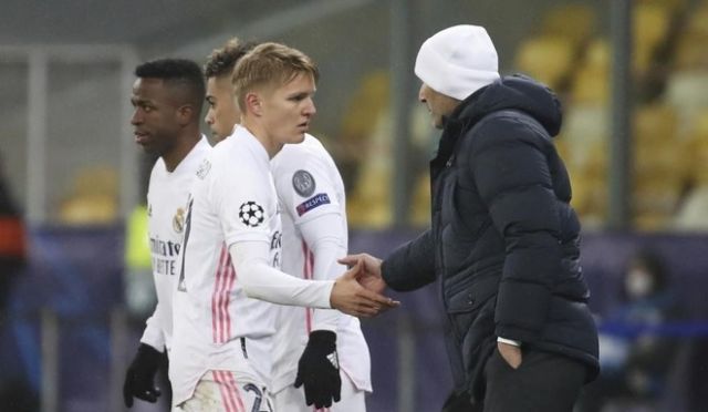 Real Madrid midfielder Martin Odegaard