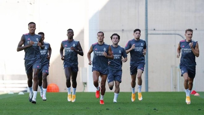 Real Madrid squad training